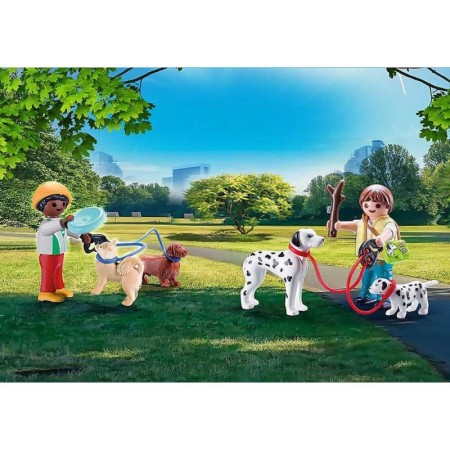 Playmobil - Set Portabil Copii Cu Catelusi Playmobil - 1